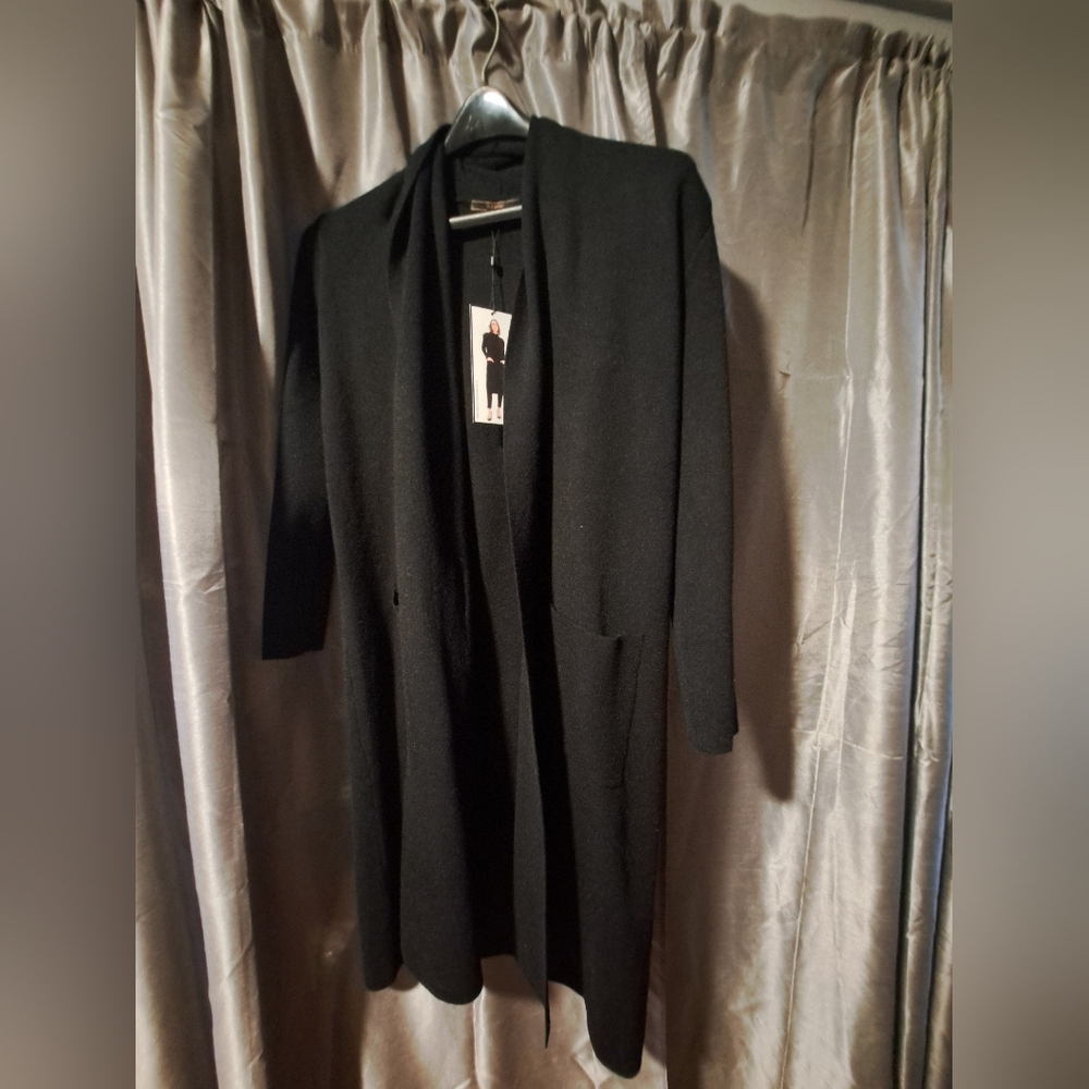Black sweater cardigan